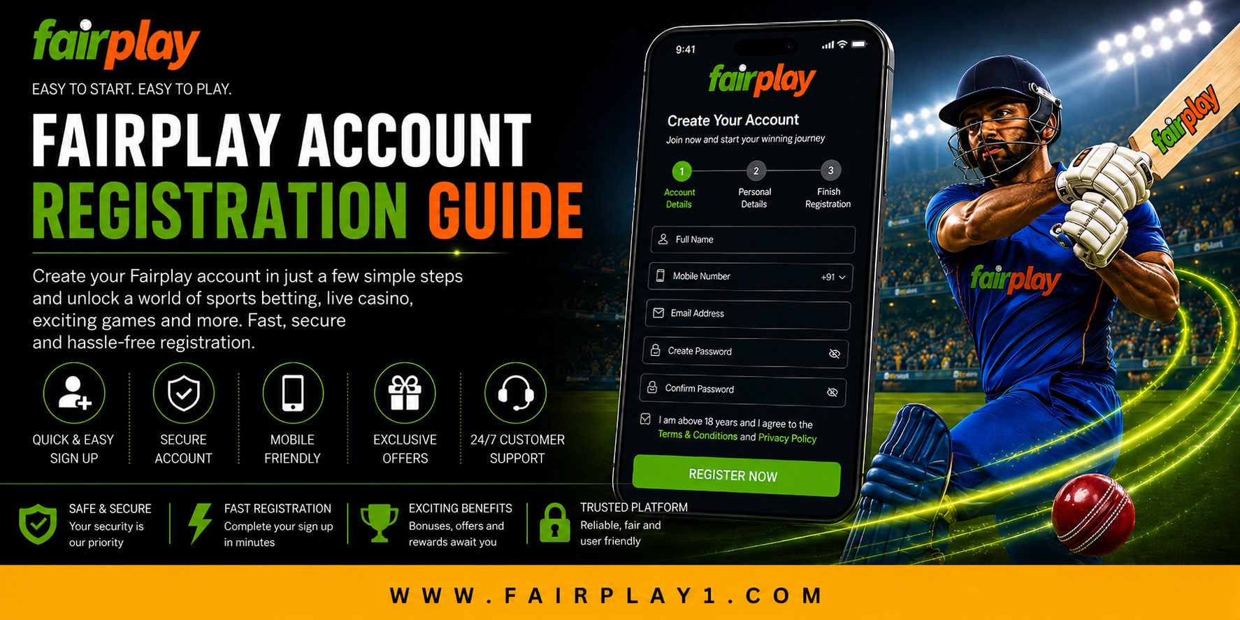 Fairplay Account Registration Guide