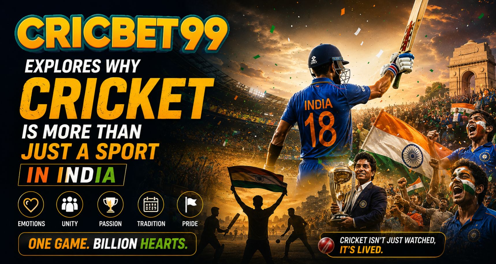 Cricbet99 Explores Why Cricket Is More Than Just a Sport in India