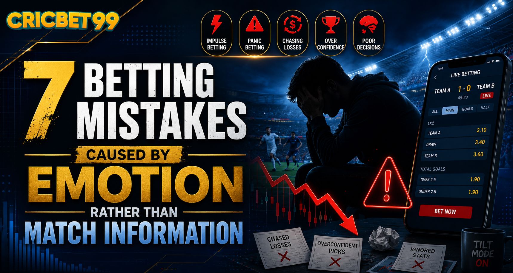 7 Betting Mistakes Caused by Emotion Rather Than Match Information